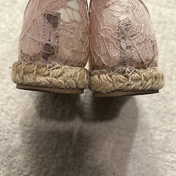 Valentino Lace Espadrilles Blush Pink - Picture 6 of 11